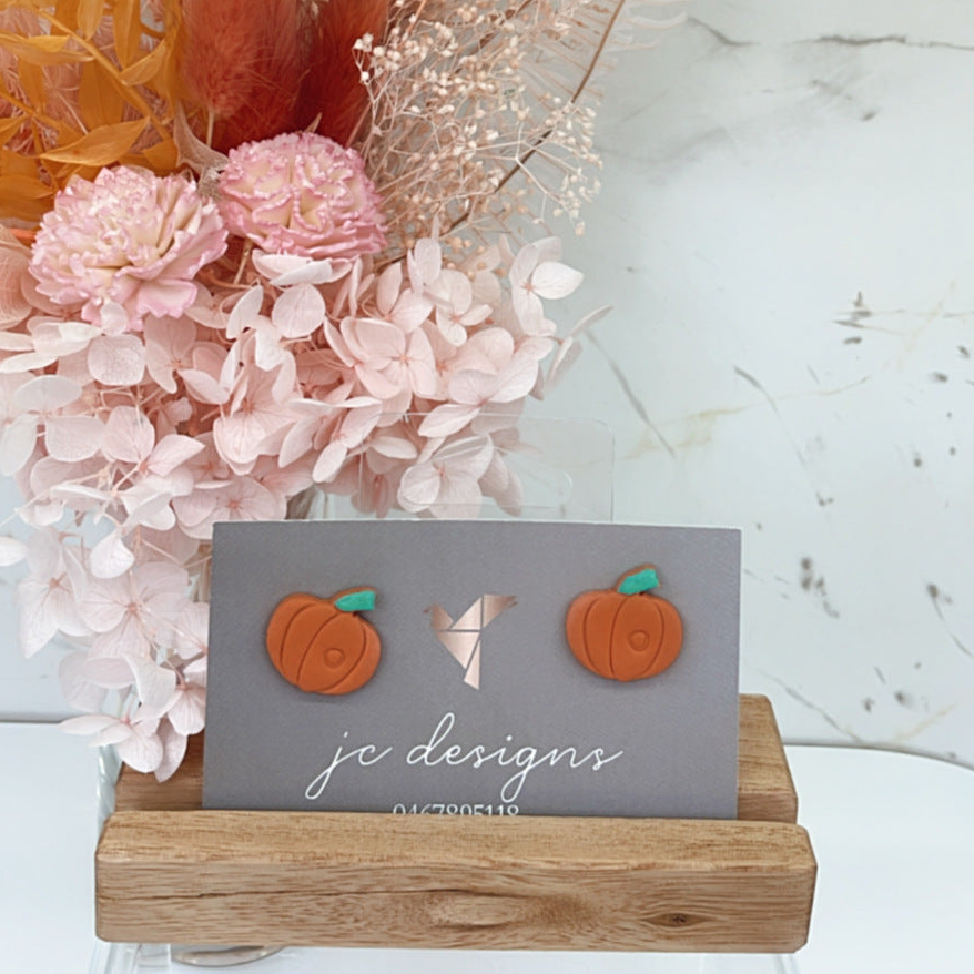 Pumpkin Stud Earrings