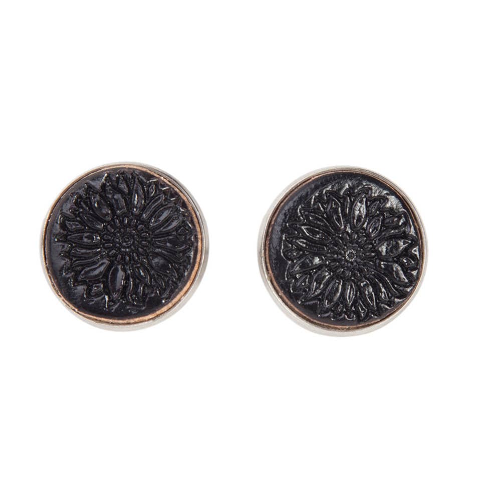 TE-03 Tooled Stud Earrings -  Stainless Steel