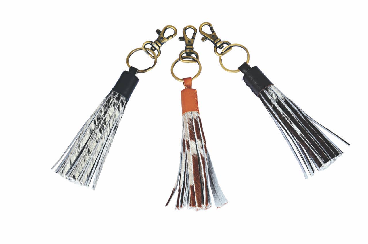 Tassel Cowhide Keyring - Bali