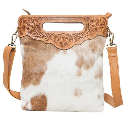 Tooling Leather Sling Cowhide Bag - AB04 - Cali