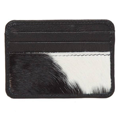 Cowhide Card Holder with ID Pocket