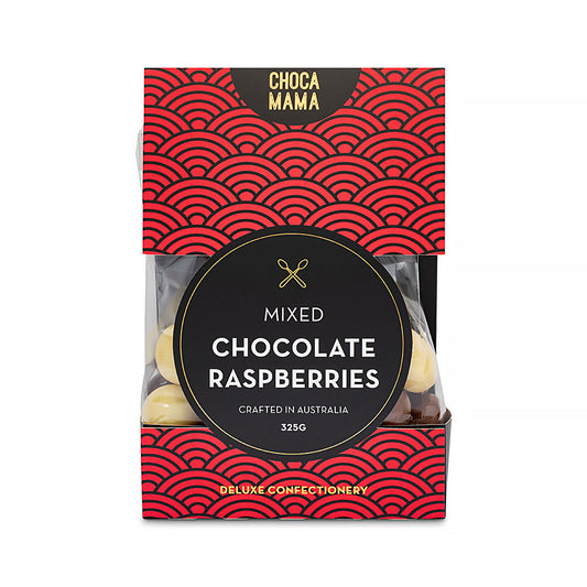 Chocamama Mixed Chocolate Raspberry 325g