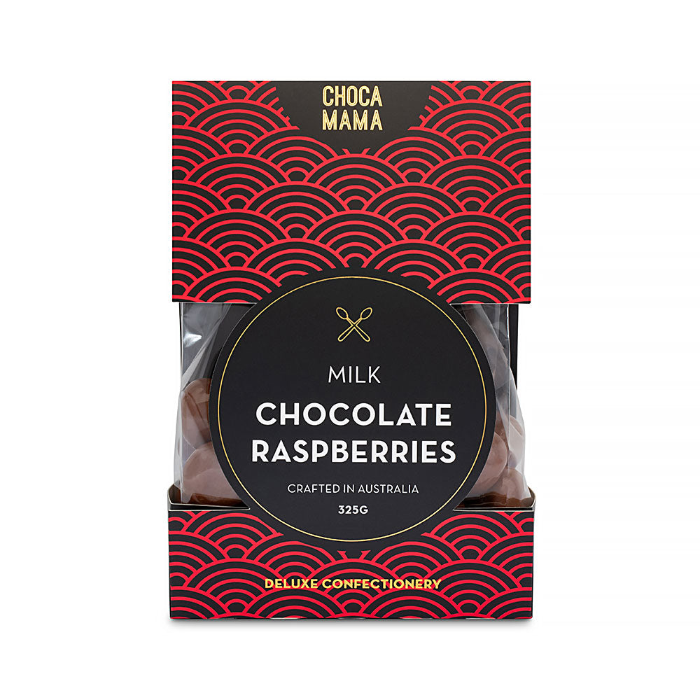 Chocamama Milk Chocolate Raspberry 325g