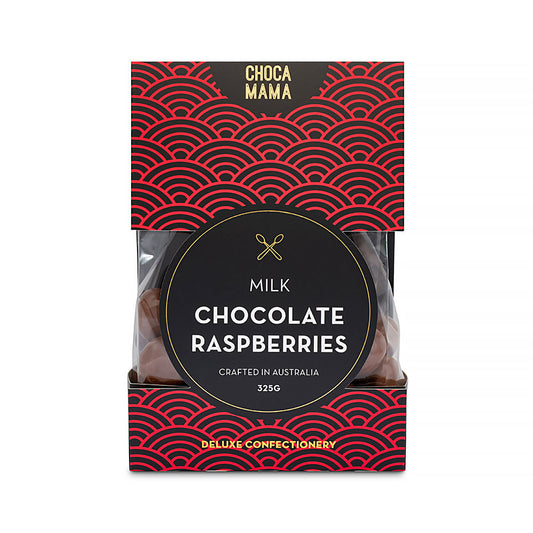 Chocamama Milk Chocolate Raspberry 325g