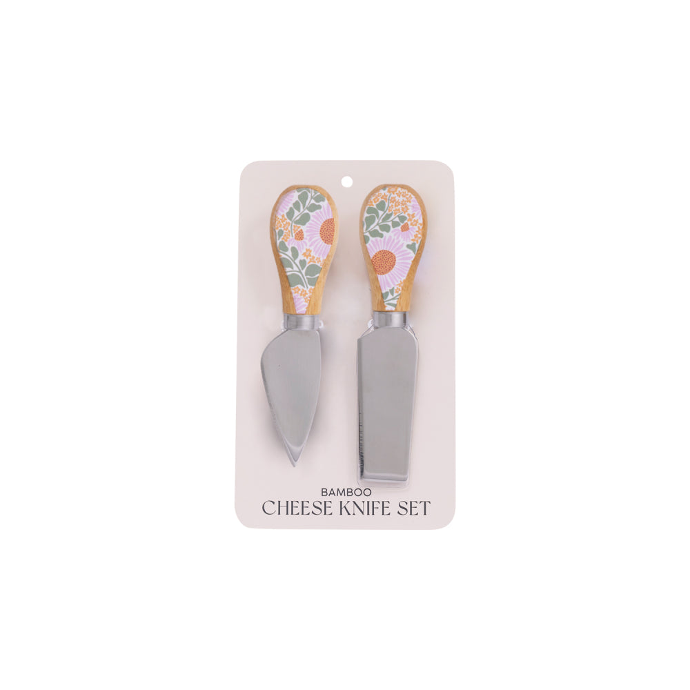 Picnic Spring Floral Cheese Knife Set