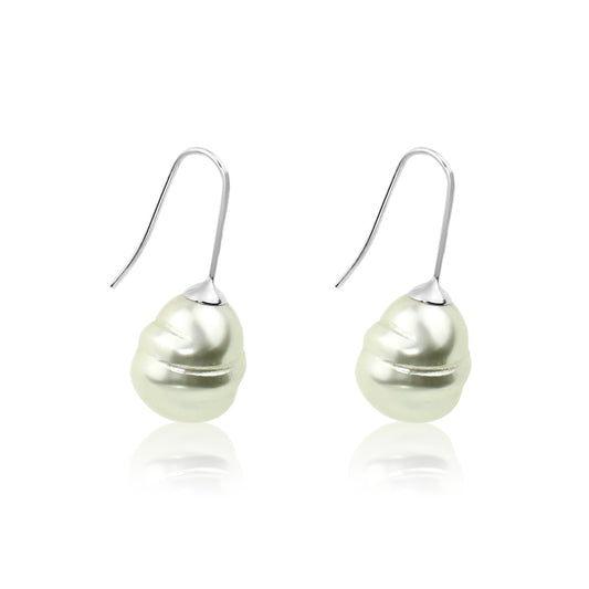 Glass Baroque Pearl Earrings