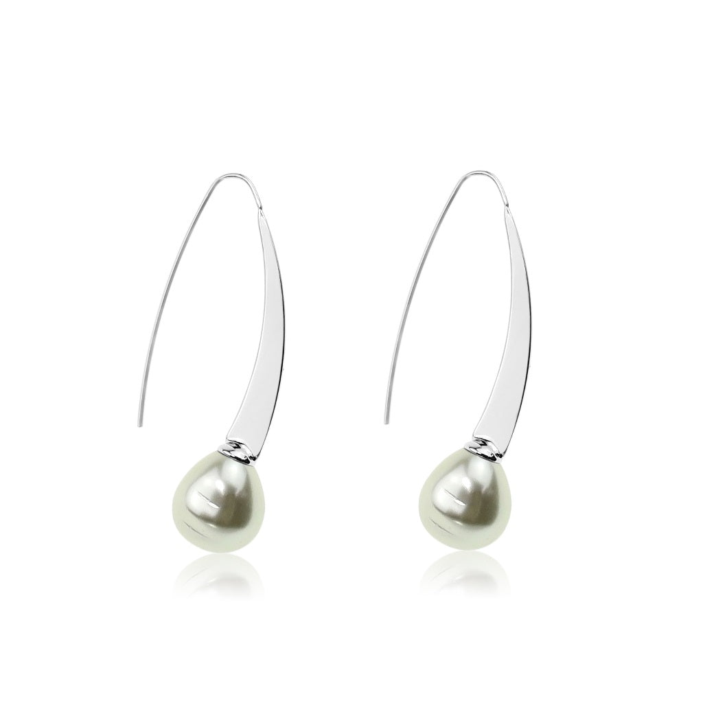 Glass Baroque Pearl Earrings