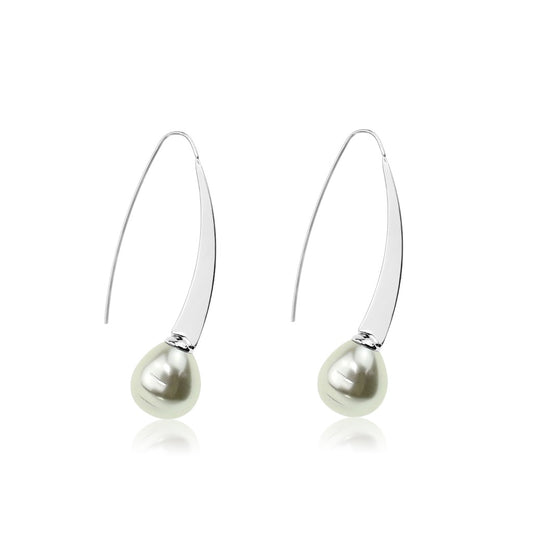 Glass Baroque Pearl Earrings