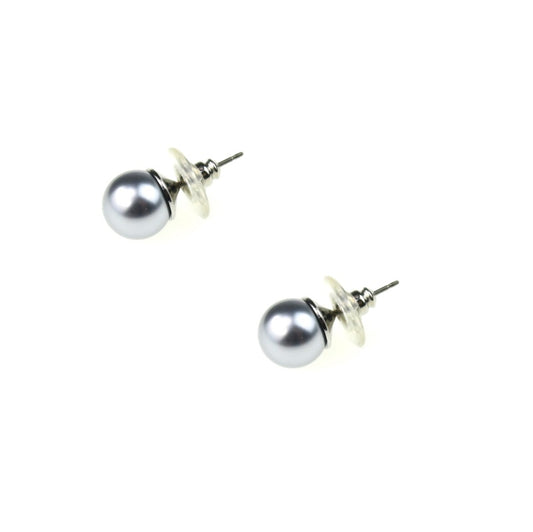 10mm Glass Pearl Earrings