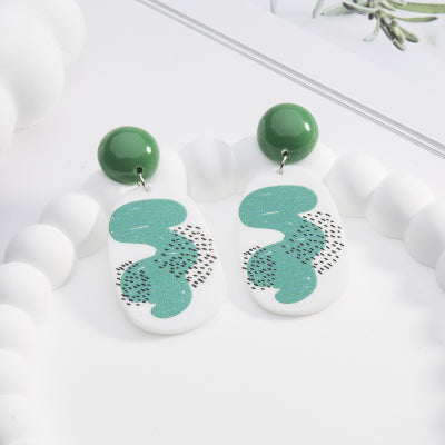 Teal Drop Earrings