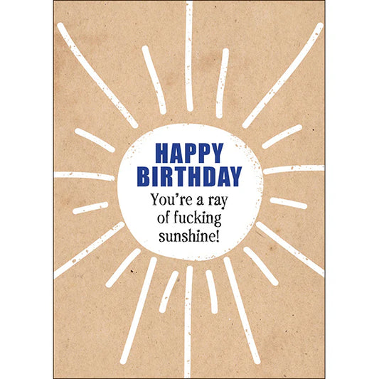 Ray of Sunshine Rude Card