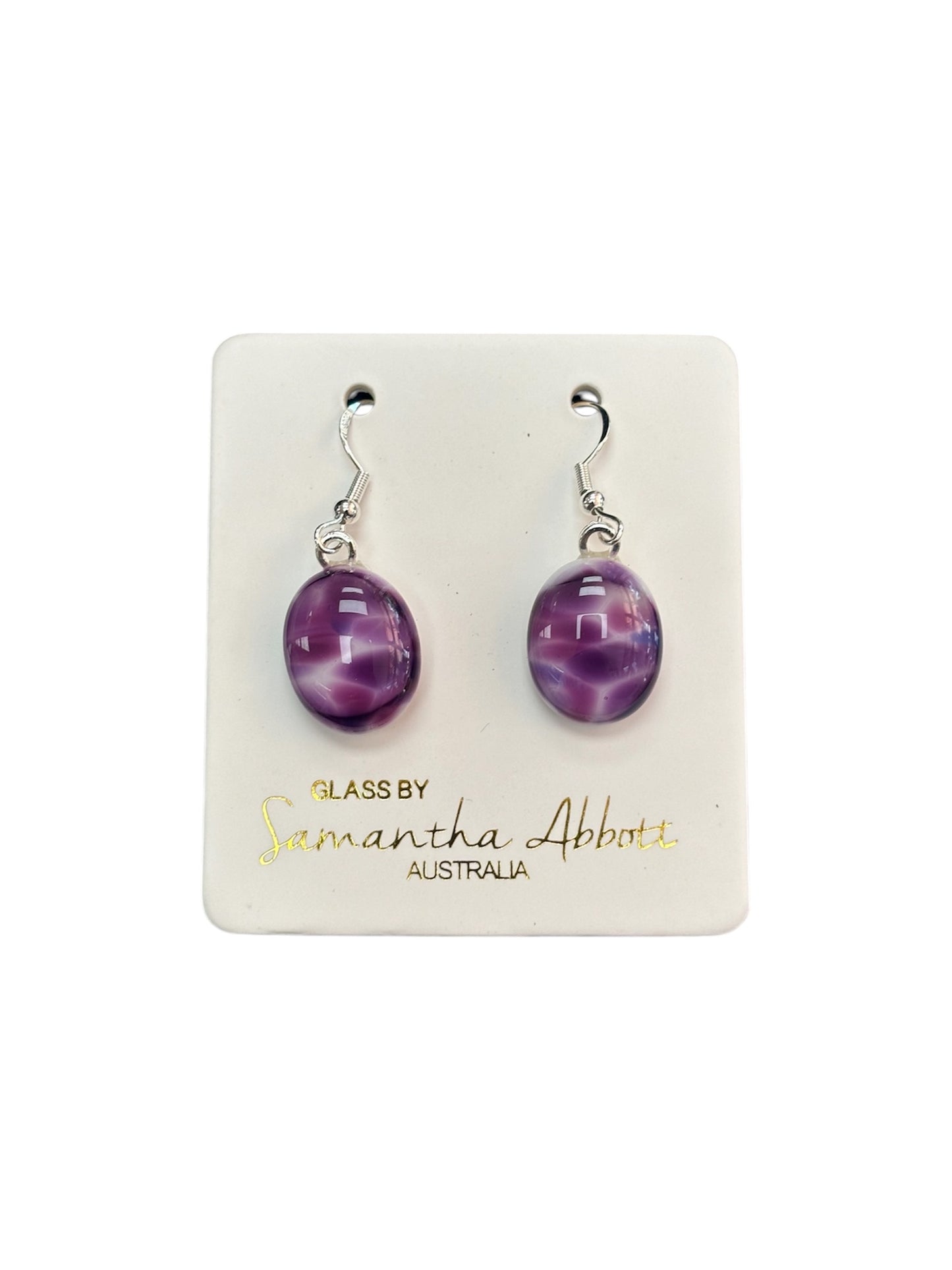 Glass Drop Earrings - Samantha Abbott