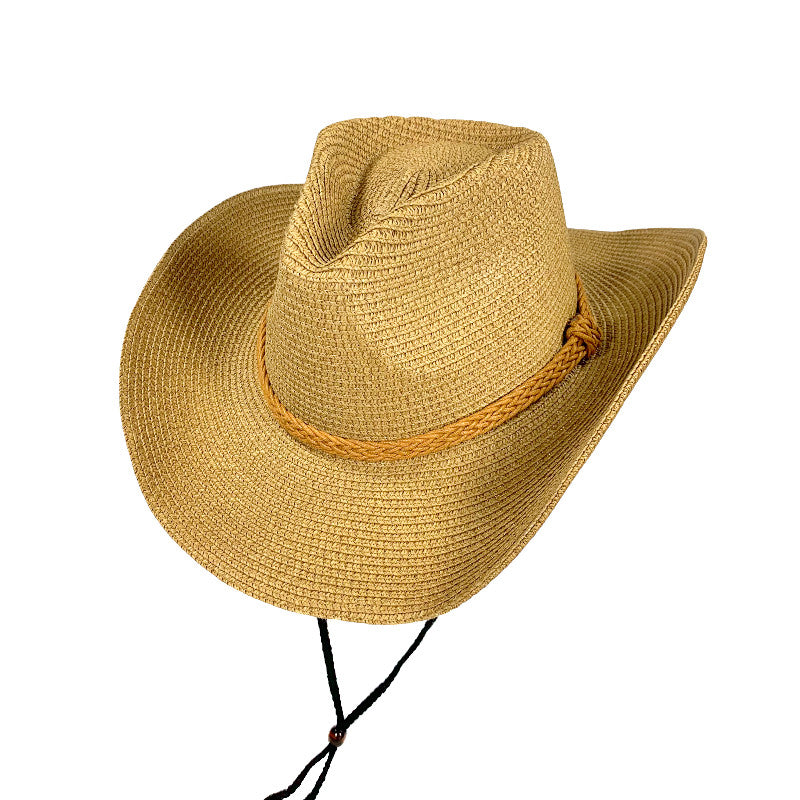 Cowboy Hat with Chin Fabric Band