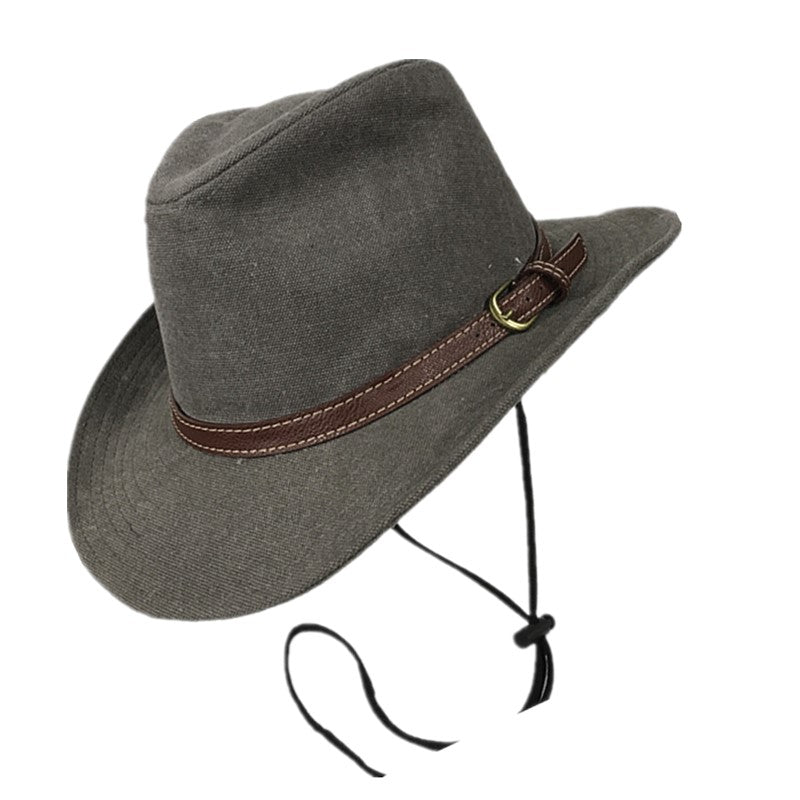 FZ Fedora Hat with Chin Cord – Grey