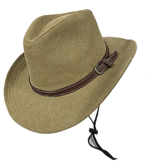 FZ Fedora Hat with Chin Cord – Beige