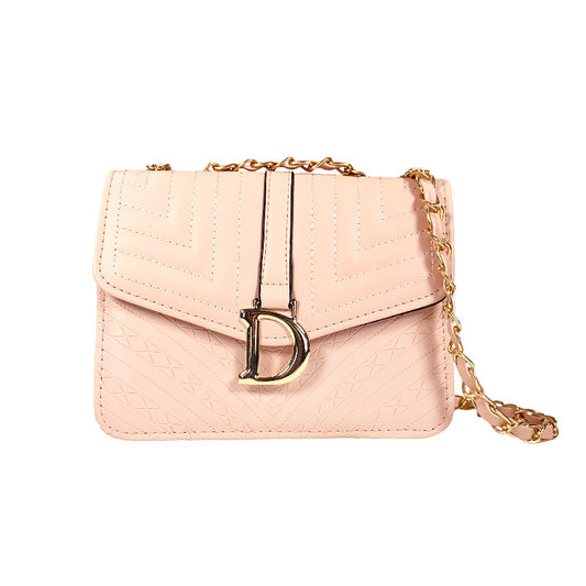 Front Flap Bag with Chain Strap