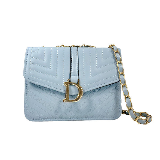 Front Flap Bag with Chain Strap