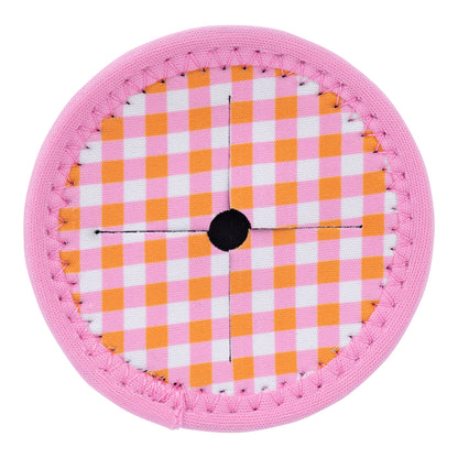 Picnic Retro Check Wine Glass Coaster