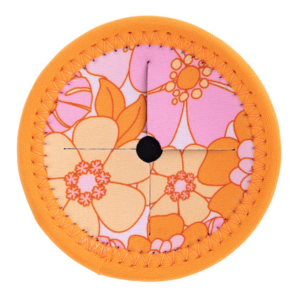 Picnic Retro Big Floral Wine Glass Coaster