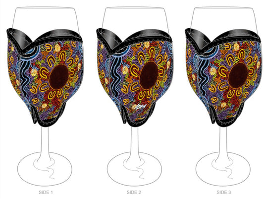 Wine Glass Coolers - Women Gathering a Waterholes