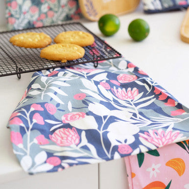 Made With Love Floral Tea Towel