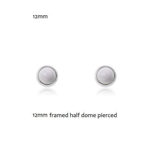 White 10mm Studs