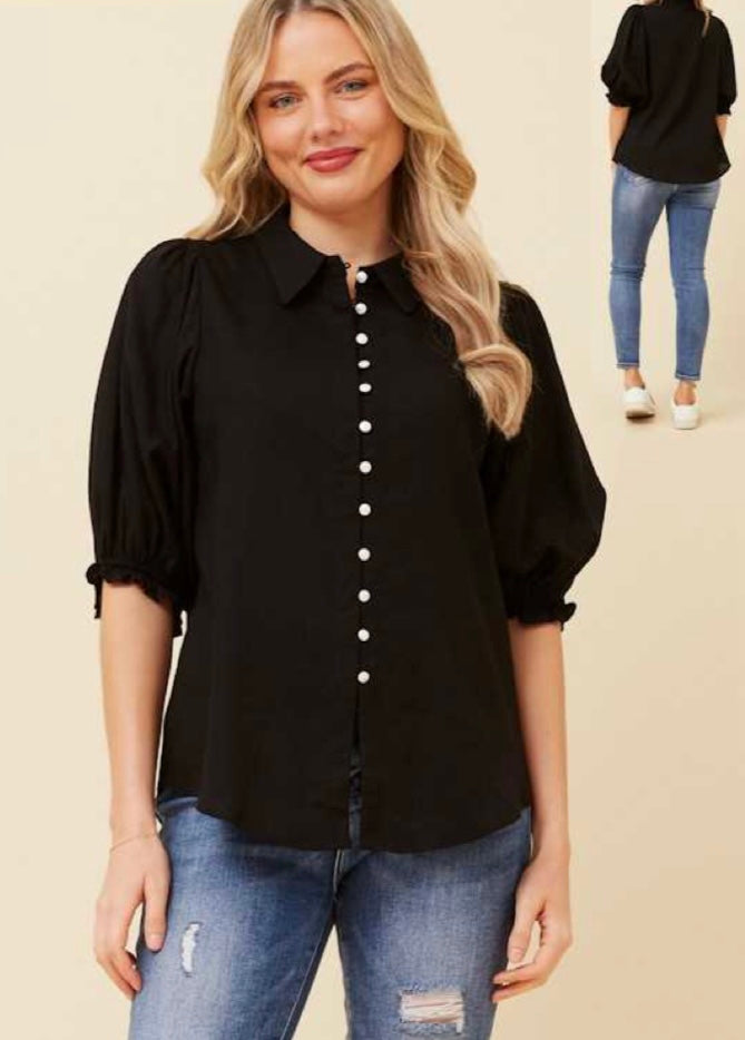 Gabrielle - Puff Sleeve Shirt