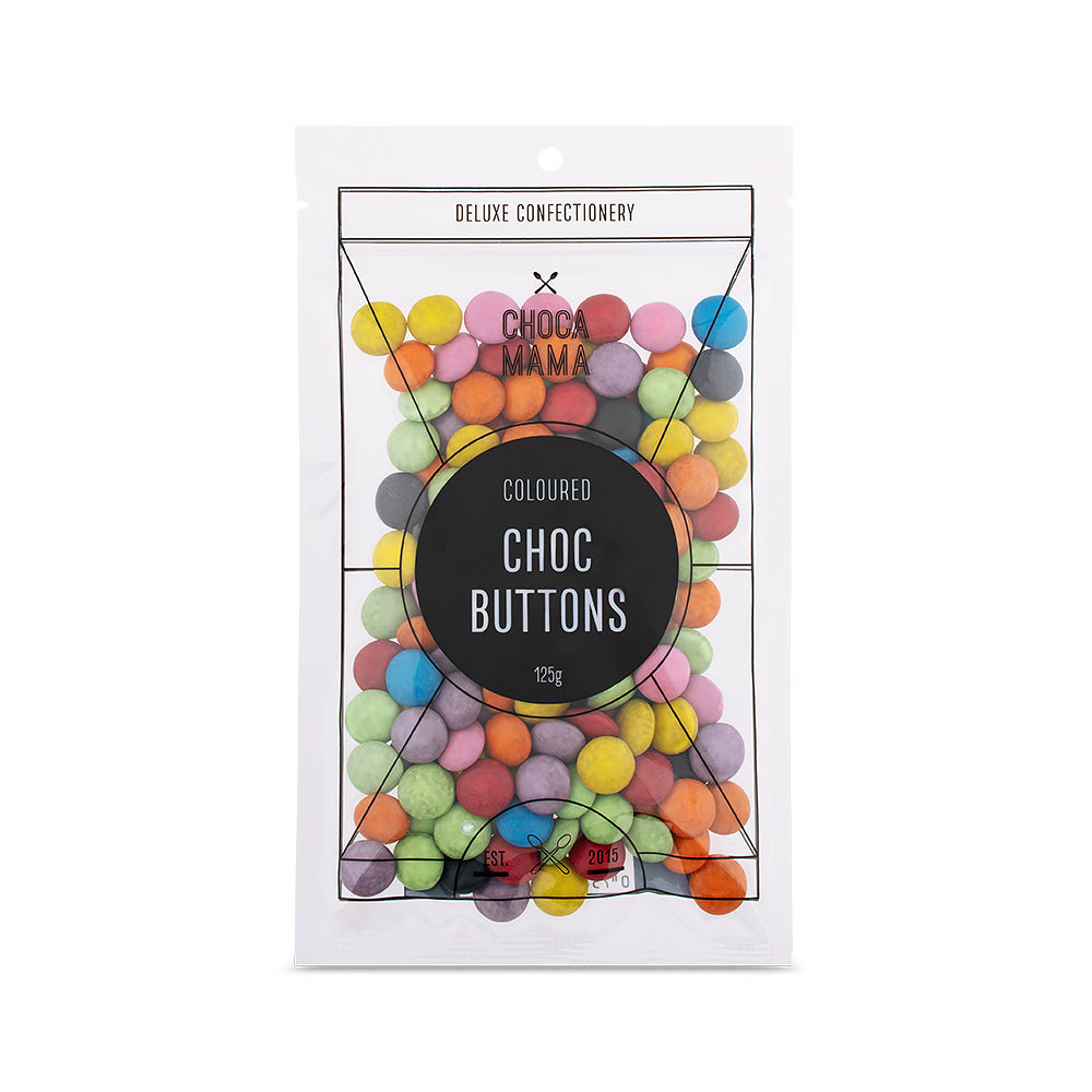 Chocamama Coloured Choc Buttons 125g