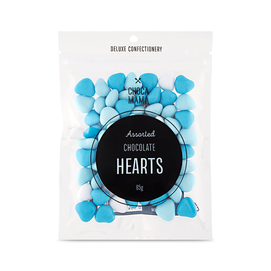 Chocolate Blue Hearts