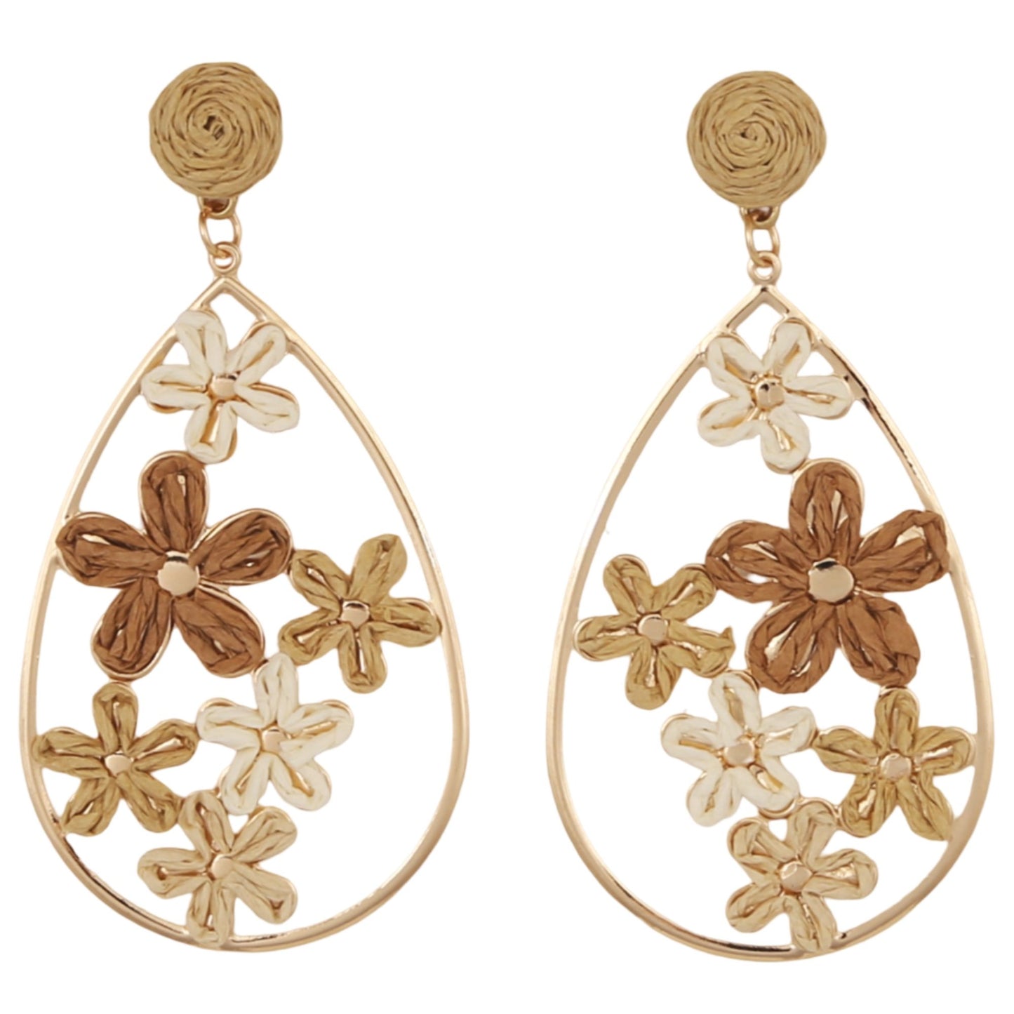 Dahlia Earrings - Natural