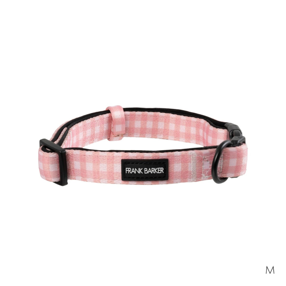 Pink Gingham Collar - M