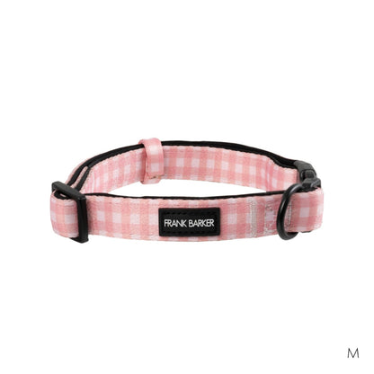 Pink Gingham Collar - M