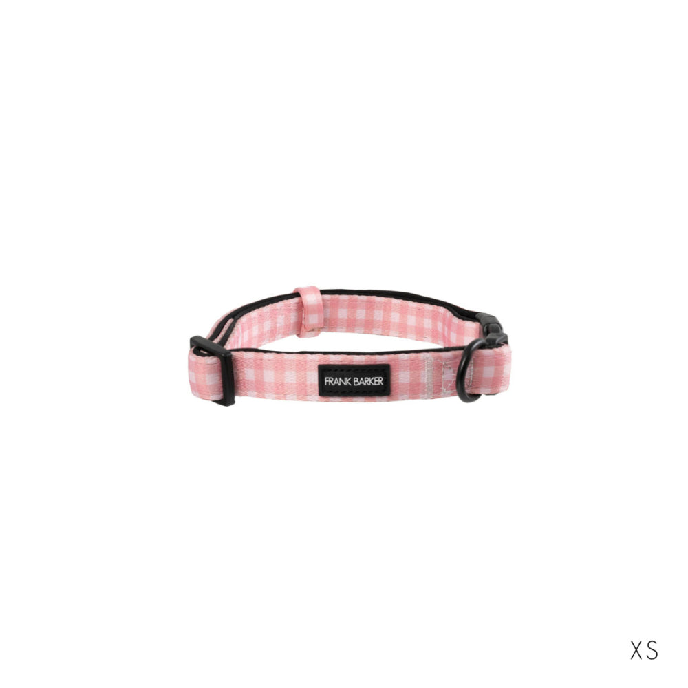 Pink Gingham Collar - XS