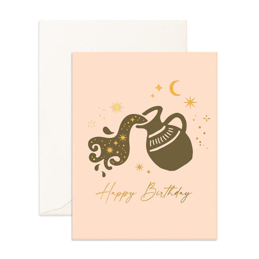 Aquarius Greeting Card