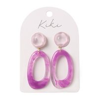 KiKi Violet Loop Earrings