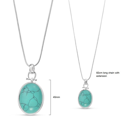 Turquoise Oval Pendant