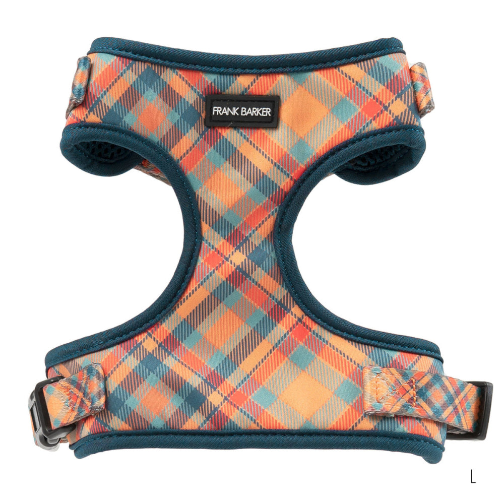 Orange Plaid Harness - L