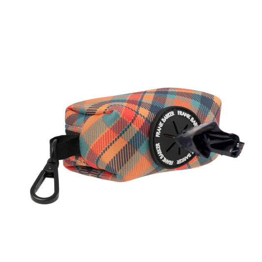 Orange Plaid Poop Bag