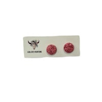 Fabric Stud Earrings