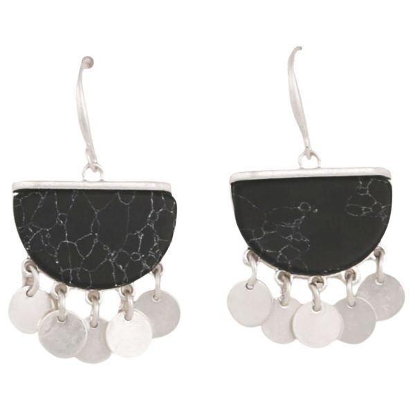 Naire Earrings Black