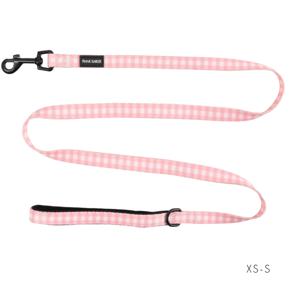 Pink Gingham Lead - XS/S