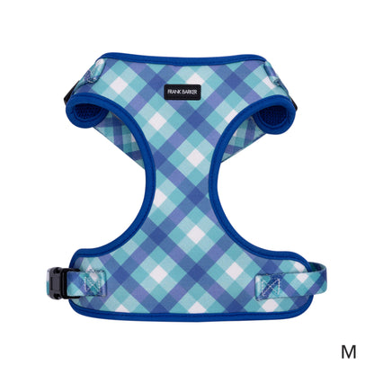 Teal Gingham Harness - M