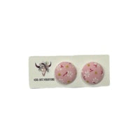 Fabric Stud Earrings