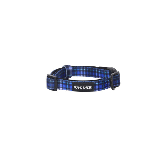 Blue Plaid Collar - S