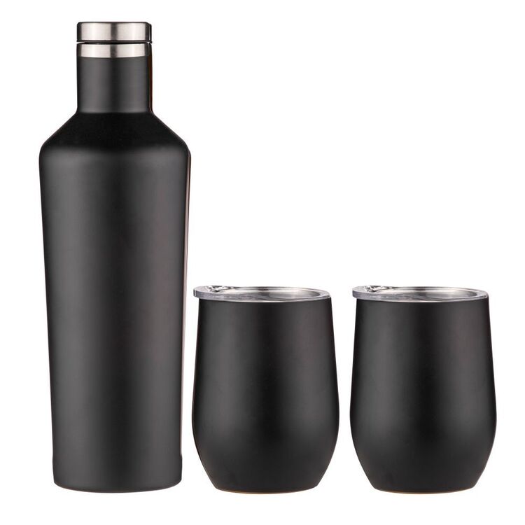 Tempa Aurora Portable Wine Gift Set - Matte Black